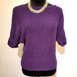 New york and company purple shirt